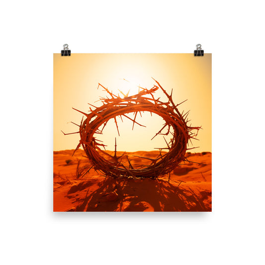 Crown Of Thorns | Religious Wall Art | Christian Artwork | Crown | Jesus Print |
