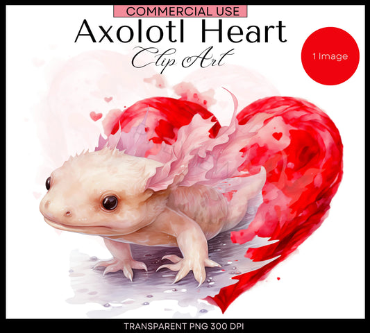 Cute Axolotls Clipart | Cute Animal | Axolotl Png | Sea Animal Graphics | Nursery Wall Art | Card Making | Commercial Use