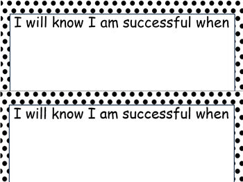 2nd Grade ELA~I Can Display My Objectives! Polka Dots~TEKS~SUCCESS Criteria