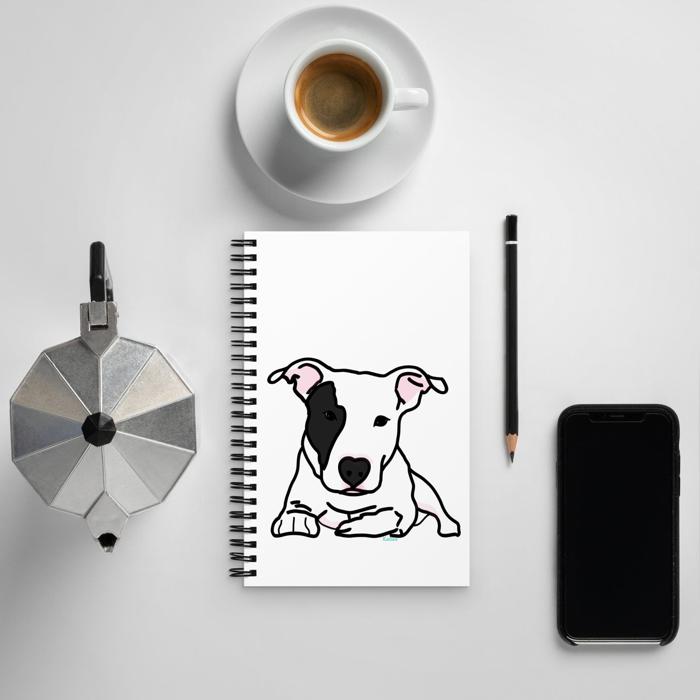 Hand Drawn Dog Journal | Dog Spiral Notebook | Gift For Coworker | Writing Journal | Cute School Supplies | Veterinarian Graduation Gift