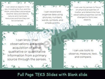 2nd Grade SCIENCE~I Can Display My Objectives! Eucalyptus Border~TEKS~SUCCESS - Shaddoze Designs by Darie