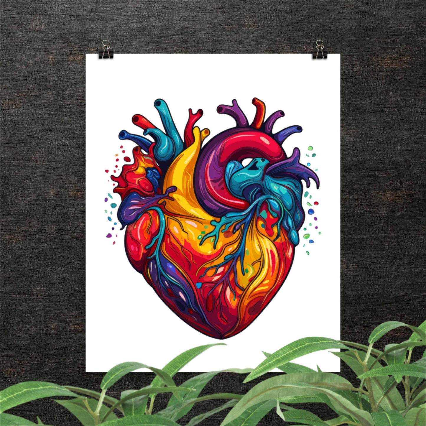 Anatomical Heart | Nursing Student | Home Decor | Art Print | Anatomy Decor | Heart Wall Art | Medical Office Decor | Wall Decor - Shaddoze Designs by Darie