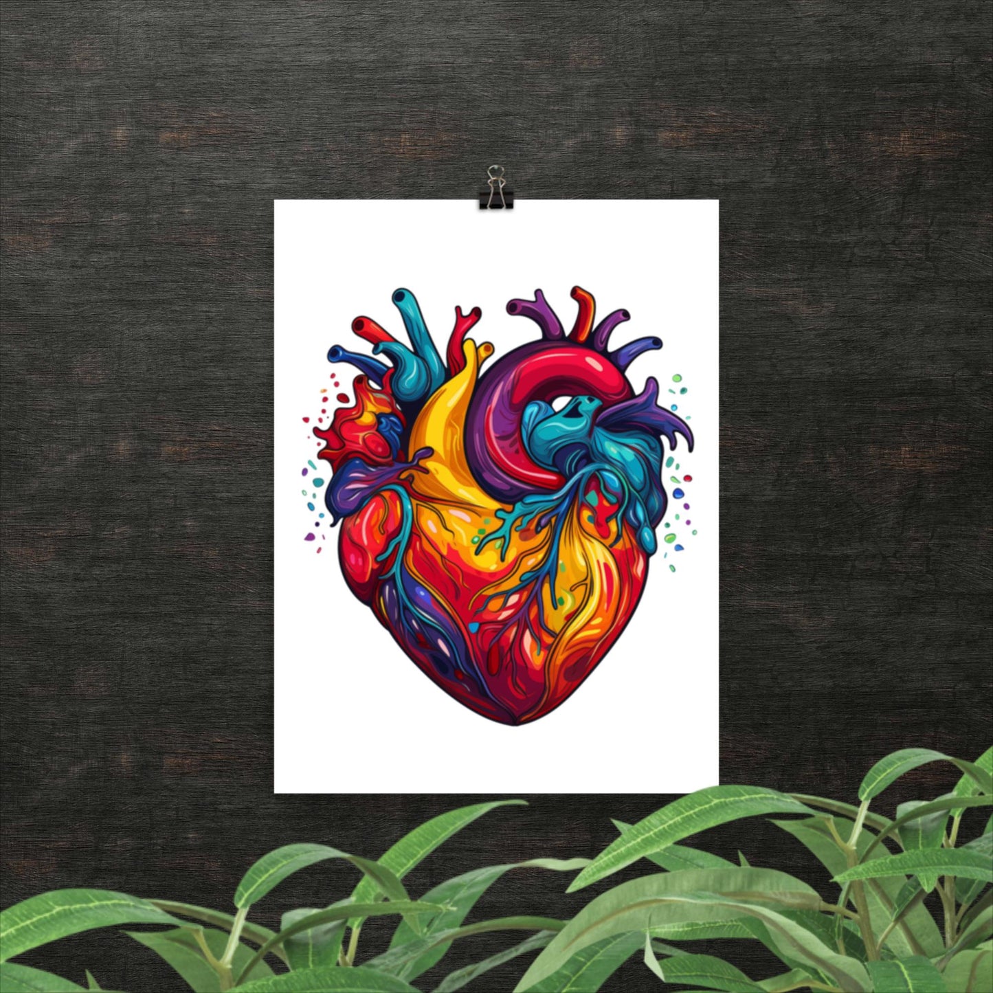 Anatomical Heart | Nursing Student | Home Decor | Art Print | Anatomy Decor | Heart Wall Art | Medical Office Decor | Wall Decor - Shaddoze Designs by Darie