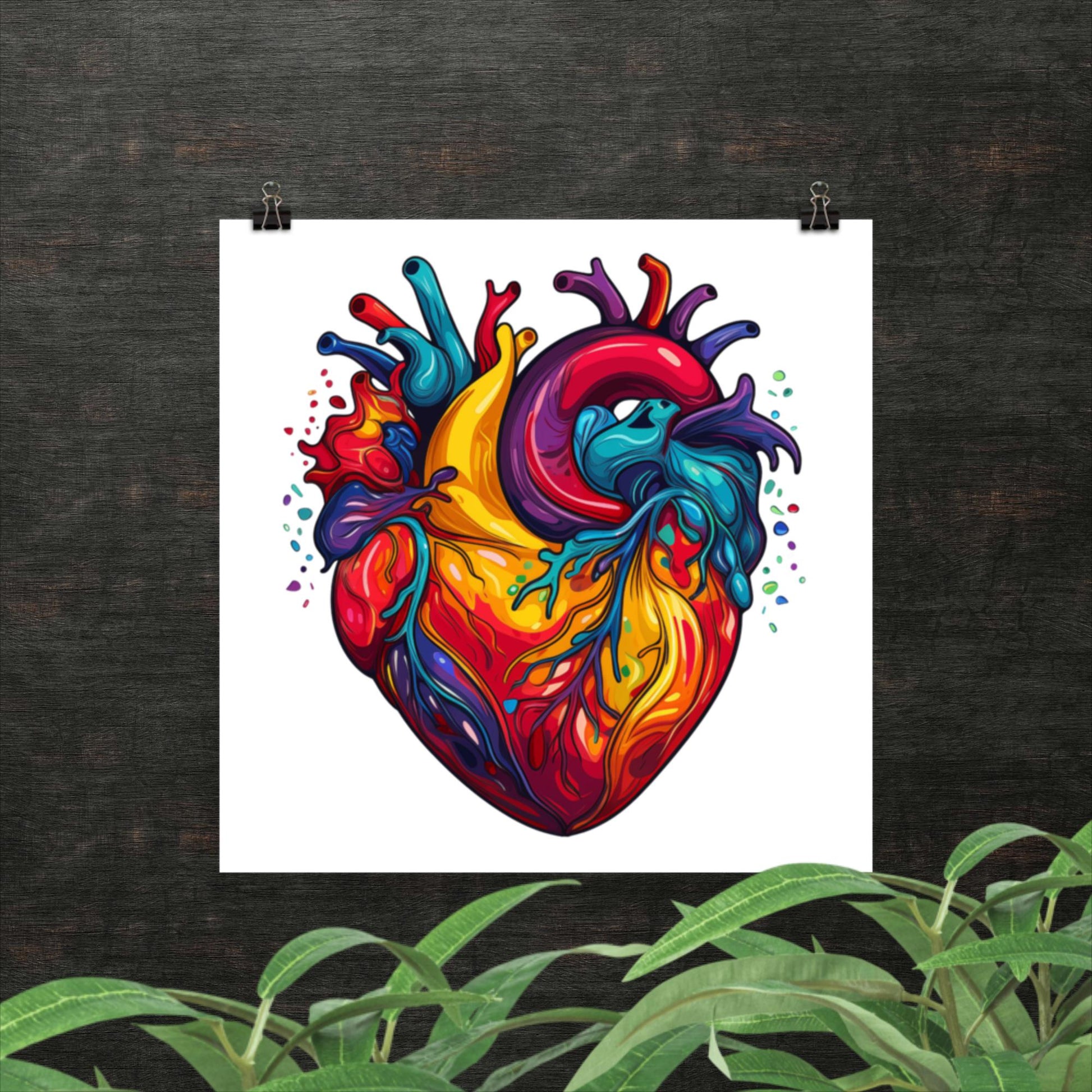 Anatomical Heart | Nursing Student | Home Decor | Art Print | Anatomy Decor | Heart Wall Art | Medical Office Decor | Wall Decor - Shaddoze Designs by Darie