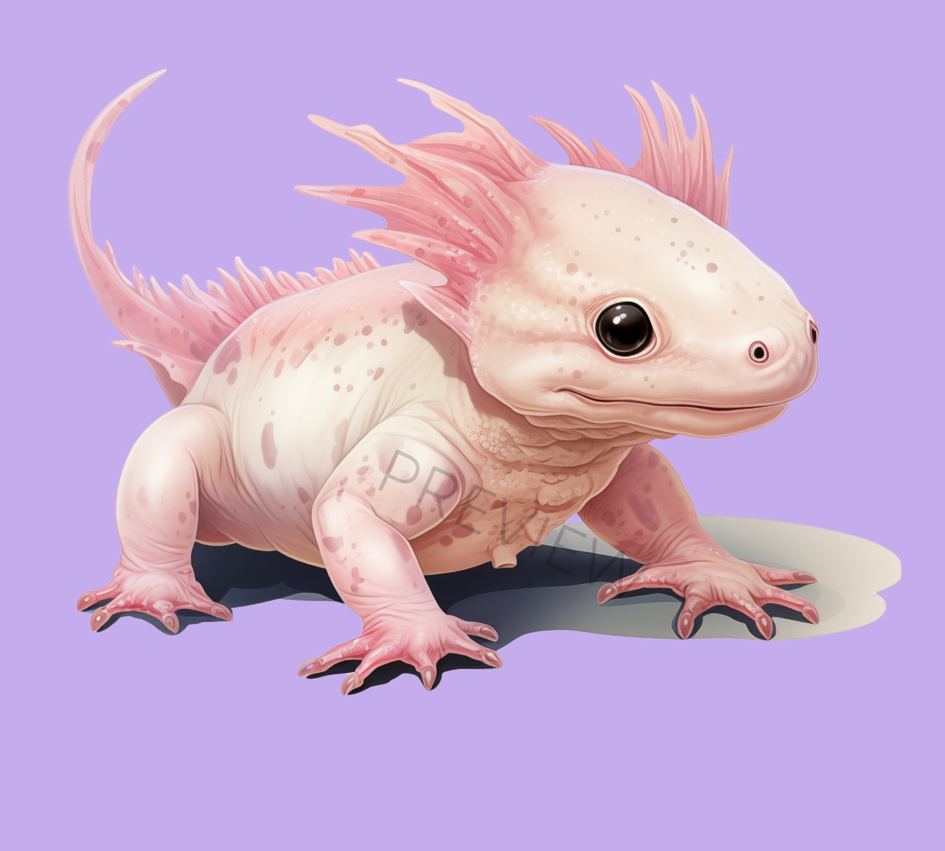 Axolotl PNG | Digital Download | Birthday Gift Her | Cute Axolotl Illustrations | Printable Stickers | Sublimation Design | Commercial Use - Shaddoze Designs by Darie