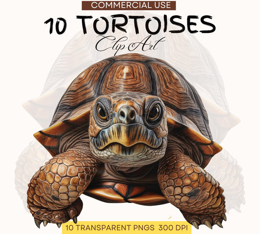 Clip Art | Gift Idea | Turtle PNG | Digital Download | Tortoises Designs | Tortoise Clipart | Exotic Pet | Herpetology PNG | Commercial Use - Shaddoze Designs by Darie