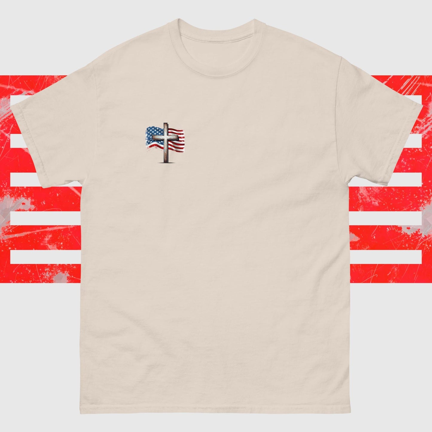 Cross and American Flag Shirt | American Flag Shirt | American Flag Cross - Shaddoze Designs by Darie