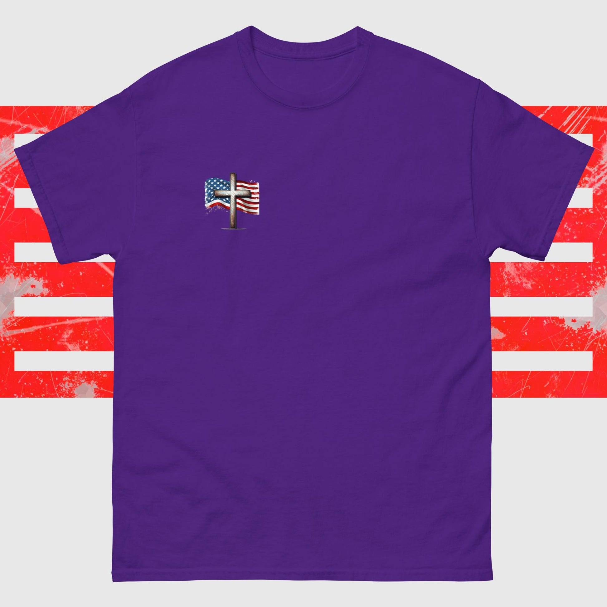 Cross and American Flag Shirt | American Flag Shirt | American Flag Cross - Shaddoze Designs by Darie